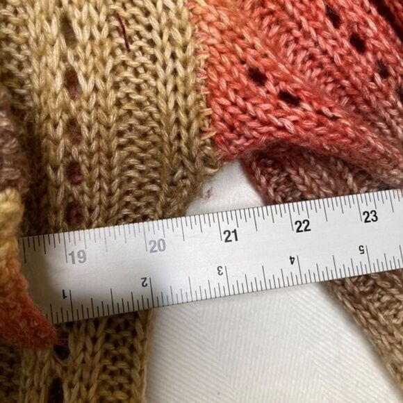 Modcloth The Last Summer Sunset Multicolor Longline Cardigan Granny Beachy Small - Picture 5 of 9